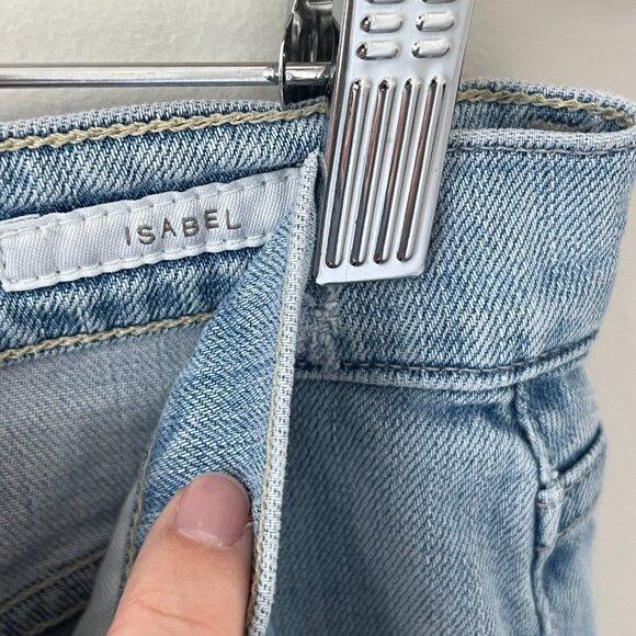 AGOLDE Isabel Slim Straight Boyfriend Distressed Relaxed Denim Jeans Size 32 - Picture 5 of 9